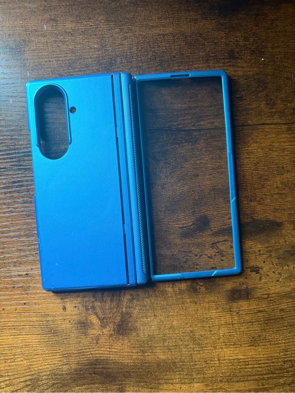 Source Unknown Blue Protective Folio Phone Case for Samsung galaxy z fold